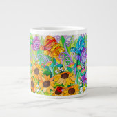 Ladybug Garden Sky Jumbo-Tasse (Vorderseite)