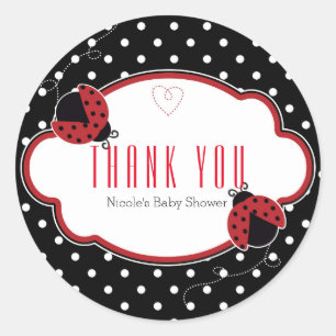 Ladybug Gastgeschenk Stickers
