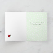 Ladybug Geburtstagskarte Italienische benutzerdefi Karte (Innenseite)