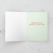 Ladybug Geburtstagsmaßschrift modern Karte (Innenseite)