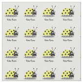 Ladybug gelb stoff (Nahaufnahme)