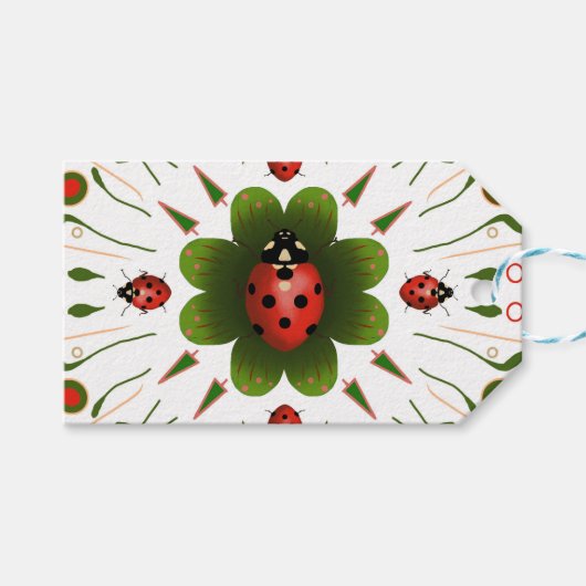 Ladybug-Geschenk-Tag Geschenkanhänger (Vorderseite (Horizontal))