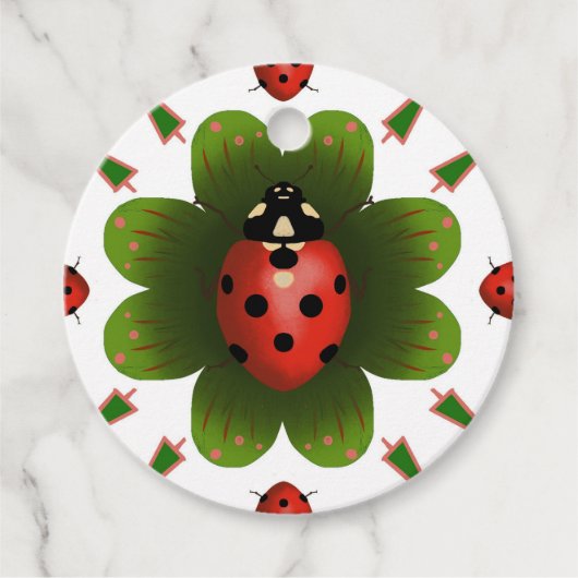 Ladybug-Geschenk-Tag Geschenkanhänger (Vorderseite)