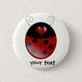 Ladybug Geschenke Button (Vorderseite)