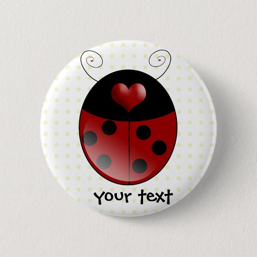 Ladybug Geschenke Button (Vorderseite)