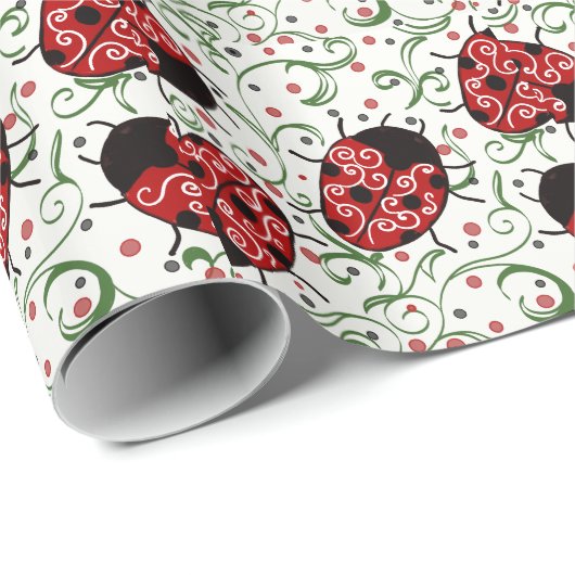 Ladybug Geschenkpapier (Rolleneckpunkt)