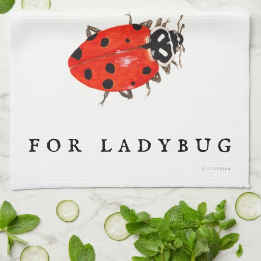 Ladybug Geschirrtuch (Gefaltet)