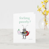 Ladybug Get Well Card Karte (Gelbe Blume)