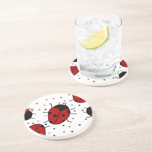 Ladybug Getränkeuntersetzer (Seite)