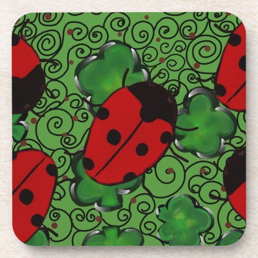 Ladybug Getränkeuntersetzer (Vorderseite)