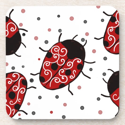 Ladybug Getränkeuntersetzer (Vorderseite)