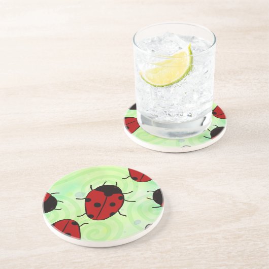 Ladybug Getränkeuntersetzer (Seite)