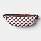 Ladybug Glitzern-Rot-Muster weiß Bauchtasche (Ablage )