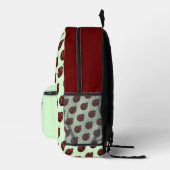 Ladybug Glitzern rotes Muster, grüner individuelle Bedruckter Rucksack (Rechts)