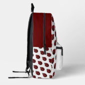 Ladybug Glitzern - Weißer individuelle Name Bedruckter Rucksack (Links)