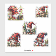 LadyBug Gnome Life Stickers