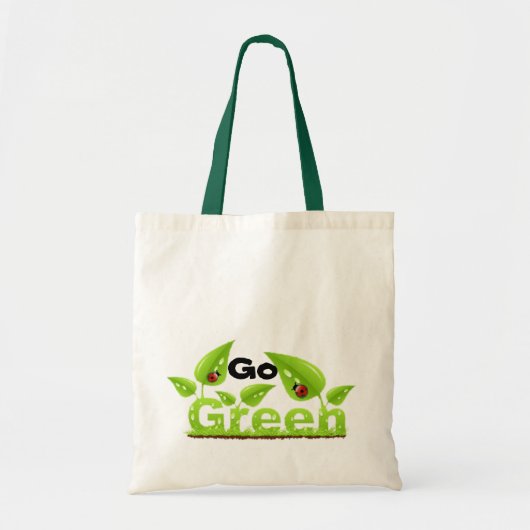 Ladybug Go Green Tragetasche (Vorne)