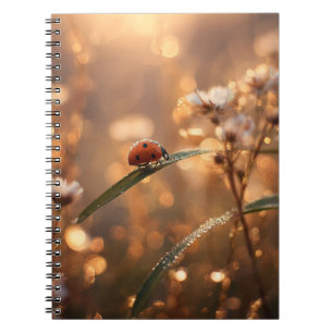 Ladybug Golden Dawn Notebook Notizblock