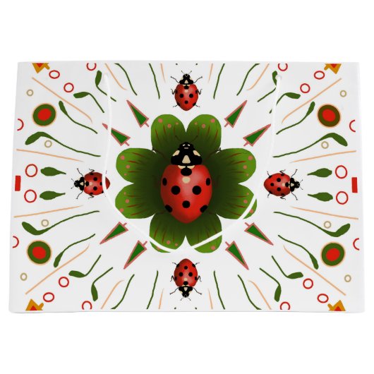 Ladybug Große Geschenktasche Geschenktüte (Vorderseite)