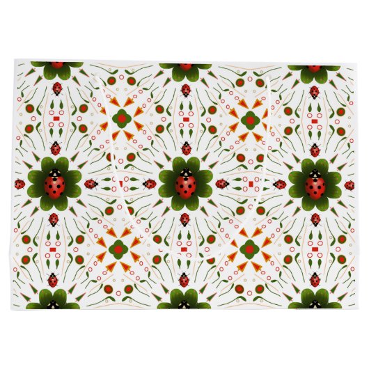 Ladybug Große Geschenktasche Geschenktüte (Rückseite)