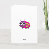 Ladybug Grußkarte Karte (Rückseite)