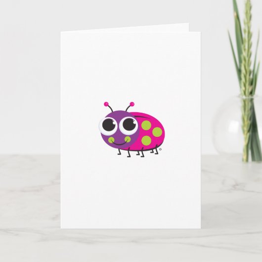 Ladybug Grußkarte Karte (Vorderseite)