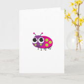 Ladybug Grußkarte Karte (Gelbe Blume)