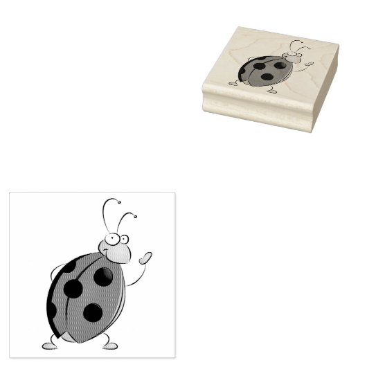 Ladybug Gummistempel (Stempel)