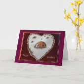 Ladybug Happy Birthday Card Karte (Gelbe Blume)