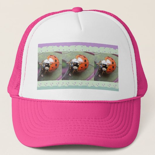 Ladybug Hat Truckerkappe (Vorderseite)