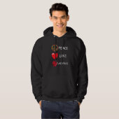 Ladybug Heart Bug Liebe Peace Ladybug Ladybug Inse Hoodie (Vorne ganz)