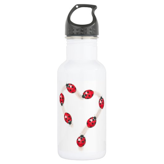 Ladybug Heart Liberty Flasche Trinkflasche (Vorderseite)