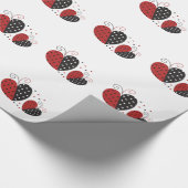 Ladybug Heart niedlich Geschenkpapier (Ecke)
