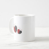 Ladybug Heart niedlich Kaffeetasse (Vorderseite Links)