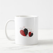 Ladybug Heart niedlich Kaffeetasse (Links)