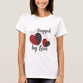 Ladybug Heart niedlich T - Shirt (Vorderseite)