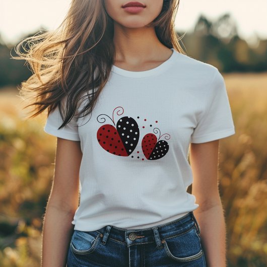 Ladybug Heart niedlich T-Shirt