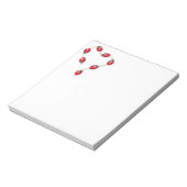 Ladybug Heart Notepad Notizblock (Rotiert)
