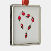 Ladybug Heart Ornament Aus Metall (Rechts)