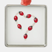 Ladybug Heart Ornament Aus Metall (Vorne)