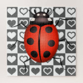 Ladybug & Hearts - Niedlich Puzzle (Vertikal)