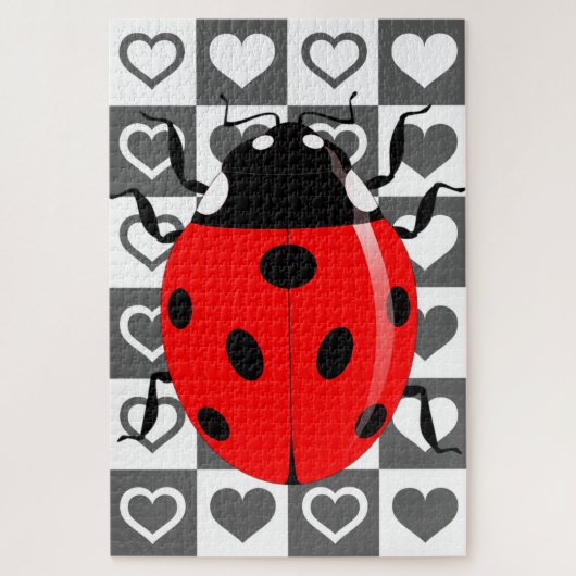 Ladybug & Herz Puzzle (Vertikal)