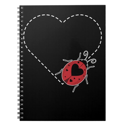 Ladybug Herzkäfer Insekten Entomologe Notizblock (Vorderseite)