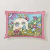 Ladybug Hütte ACCENT PILLOW Border Dekokissen (Rückseite)