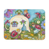 Ladybug Hütte Rectangle MAGNET (Horizontal)