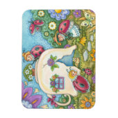 Ladybug Hütte Rectangle MAGNET (Vertikal)