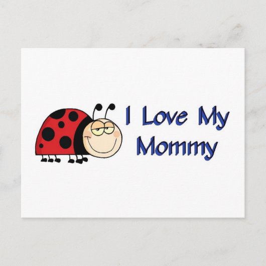 Ladybug I Liebe Mami Postkarte (Vorderseite)