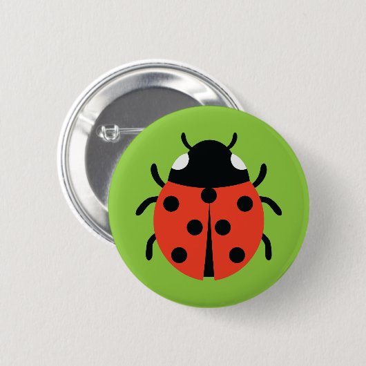 Ladybug Illustration Button (Vorne & Hinten)