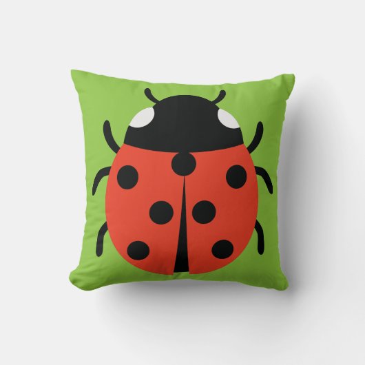 Ladybug Illustration Kissen (Vorderseite)