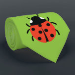 Ladybug Illustration Krawatte<br><div class="desc">Ein freundlicher Ladybug,  der viel Glück bringt.</div>